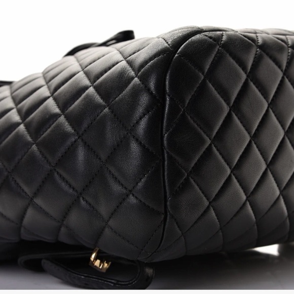 Chanel Black Calfskin Quilted Large Backpack Urban Spirit with GHW main image 6